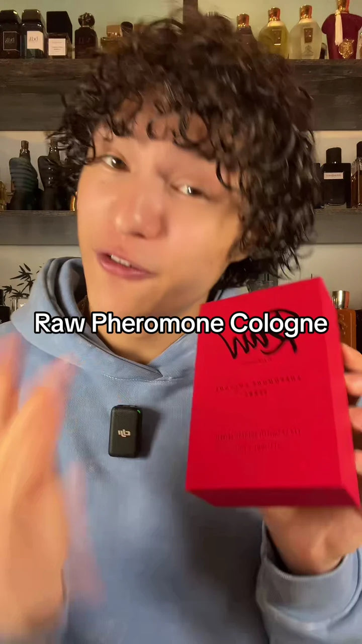 Creator holding RAW packaging during a review